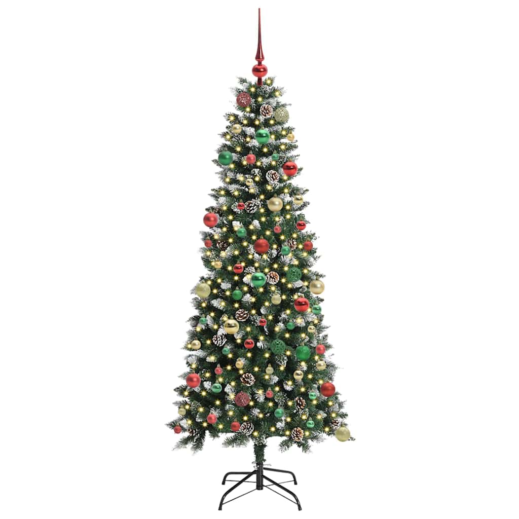 Artificial Christmas Tree with 300 LEDs Green 76 x 76 x 180 cm
