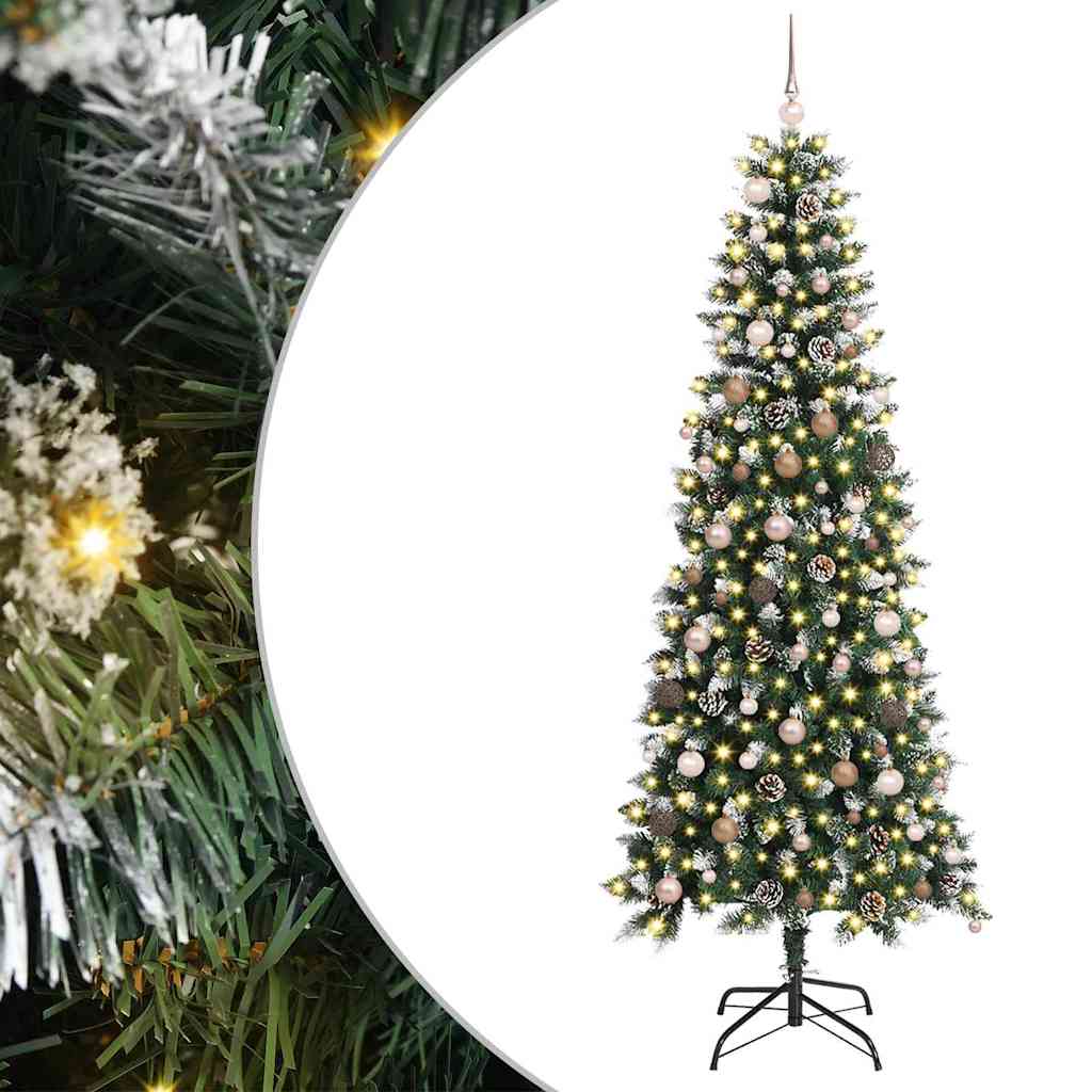Artificial Christmas Tree with 300 LEDs Green 86 x 86 x 210 cm