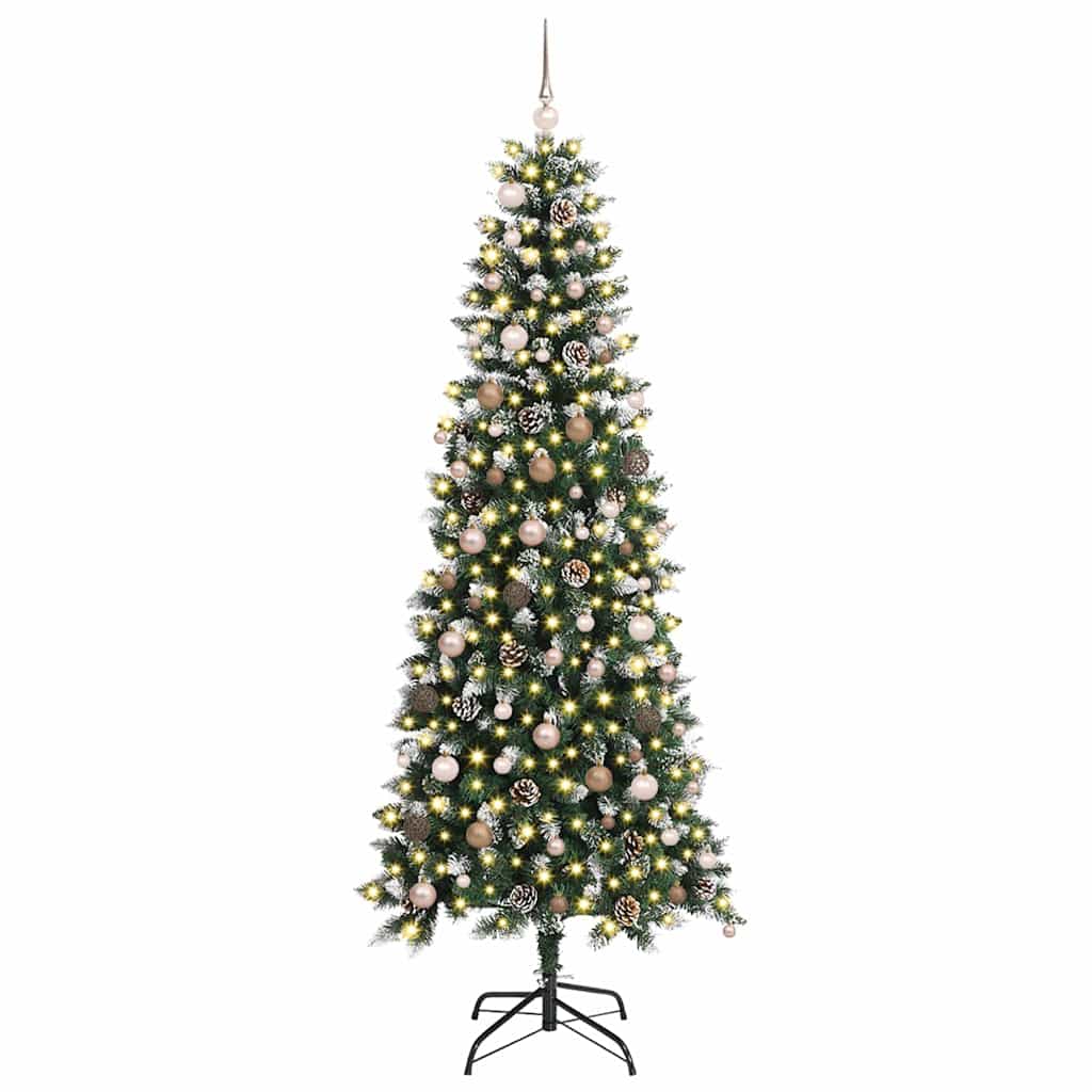 Artificial Christmas Tree with 300 LEDs Green 86 x 86 x 210 cm
