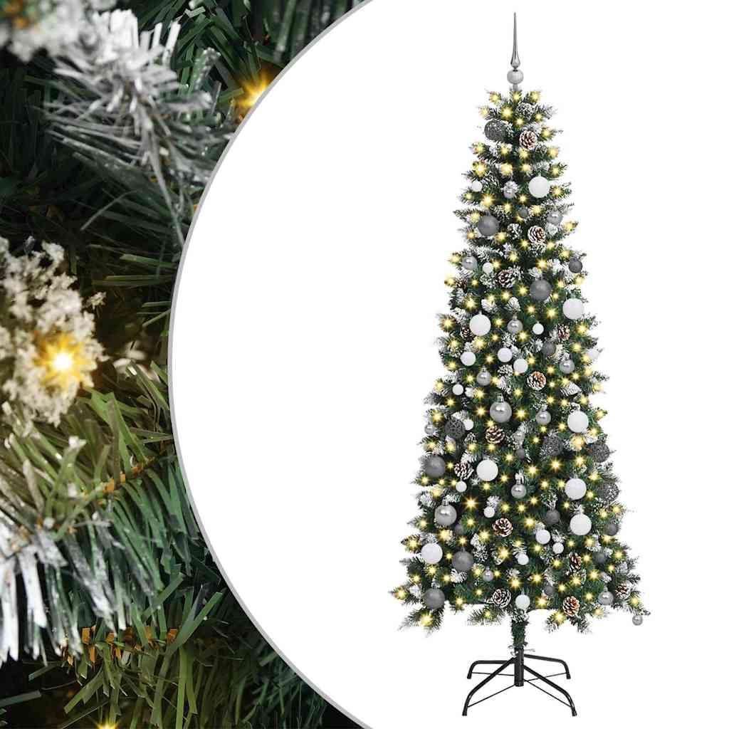 Artificial Christmas Tree with 300 LEDs Green 86 x 86 x 210 cm