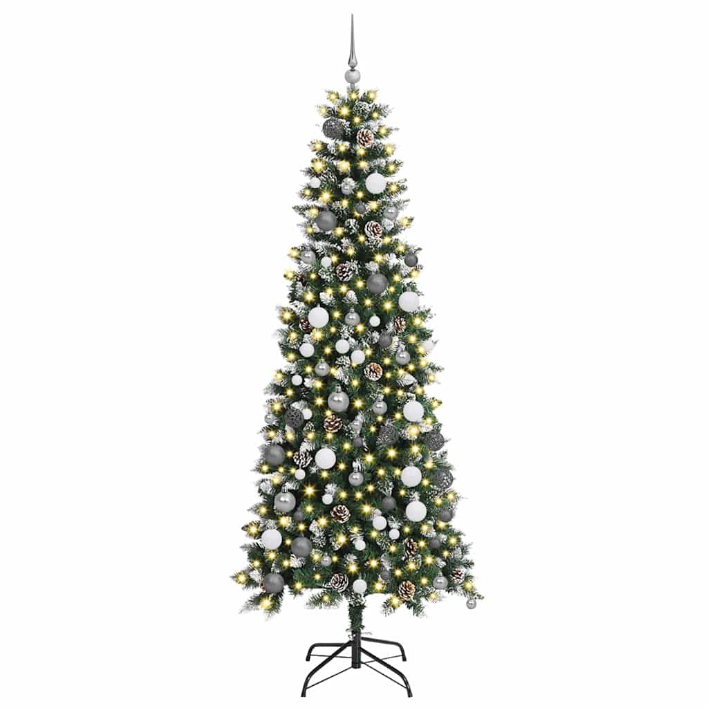 Artificial Christmas Tree with 300 LEDs Green 86 x 86 x 210 cm