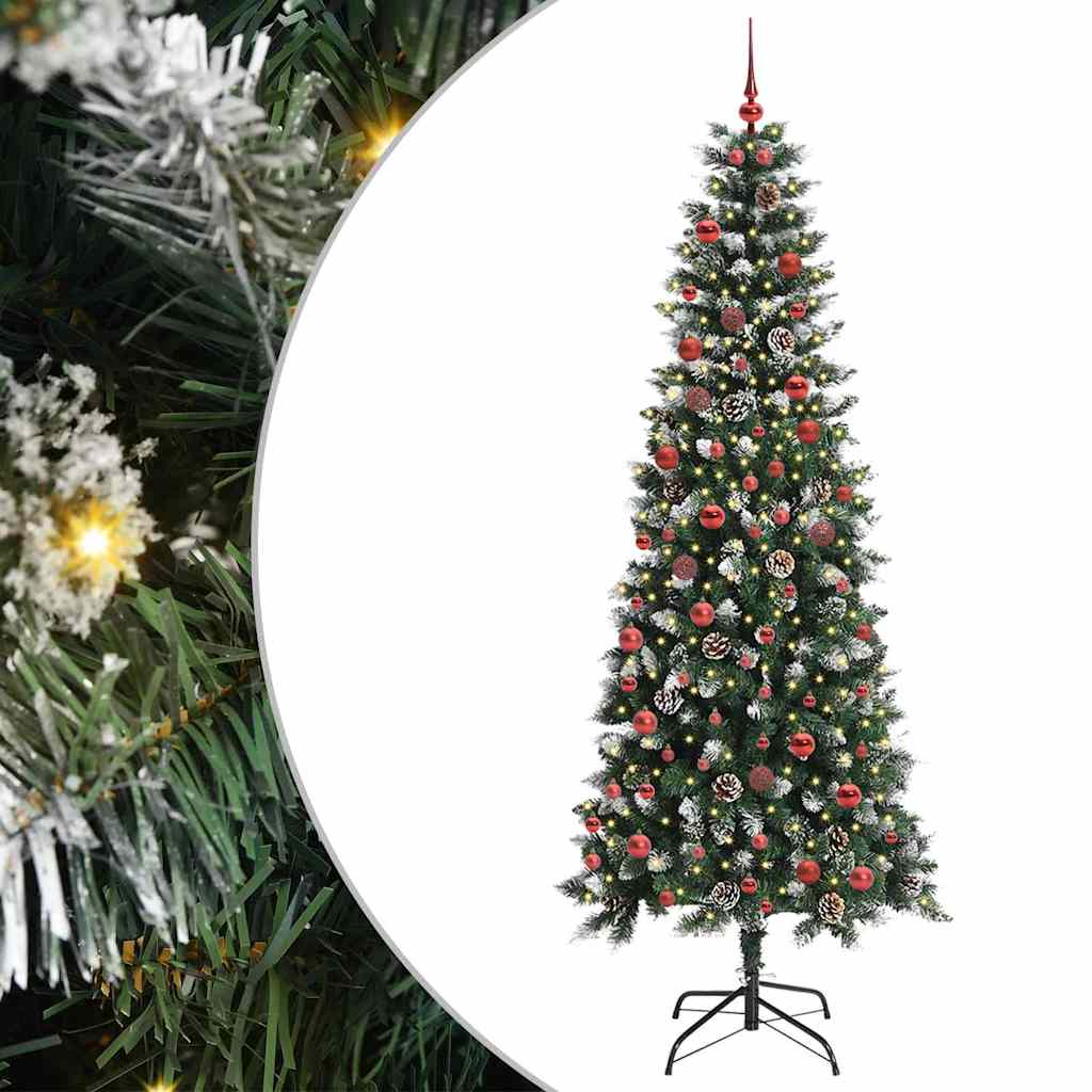 Artificial Christmas Tree with 300 LEDs Green 86 x 86 x 210 cm