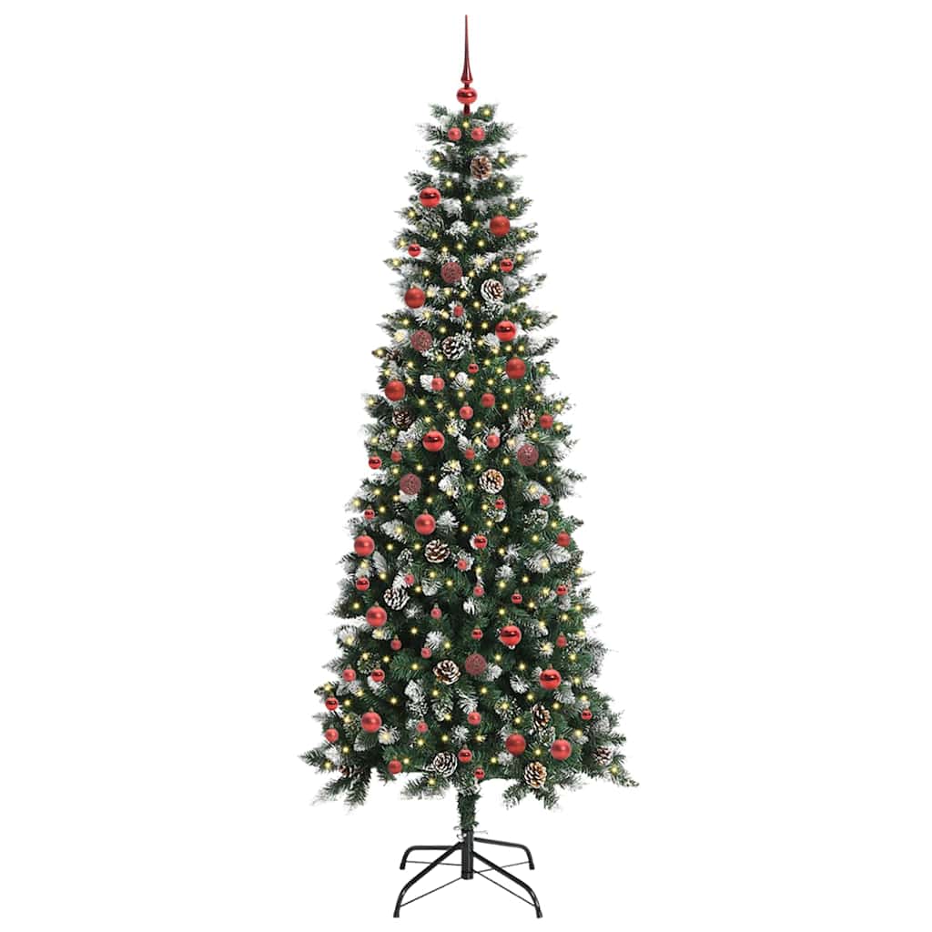 Artificial Christmas Tree with 300 LEDs Green 86 x 86 x 210 cm