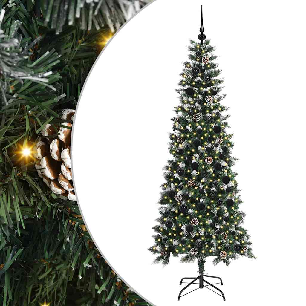 Artificial Christmas Tree with 300 LEDs Green 86 x 86 x 210 cm