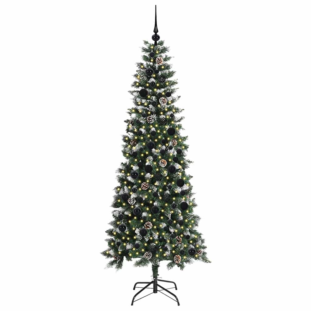 Artificial Christmas Tree with 300 LEDs Green 86 x 86 x 210 cm