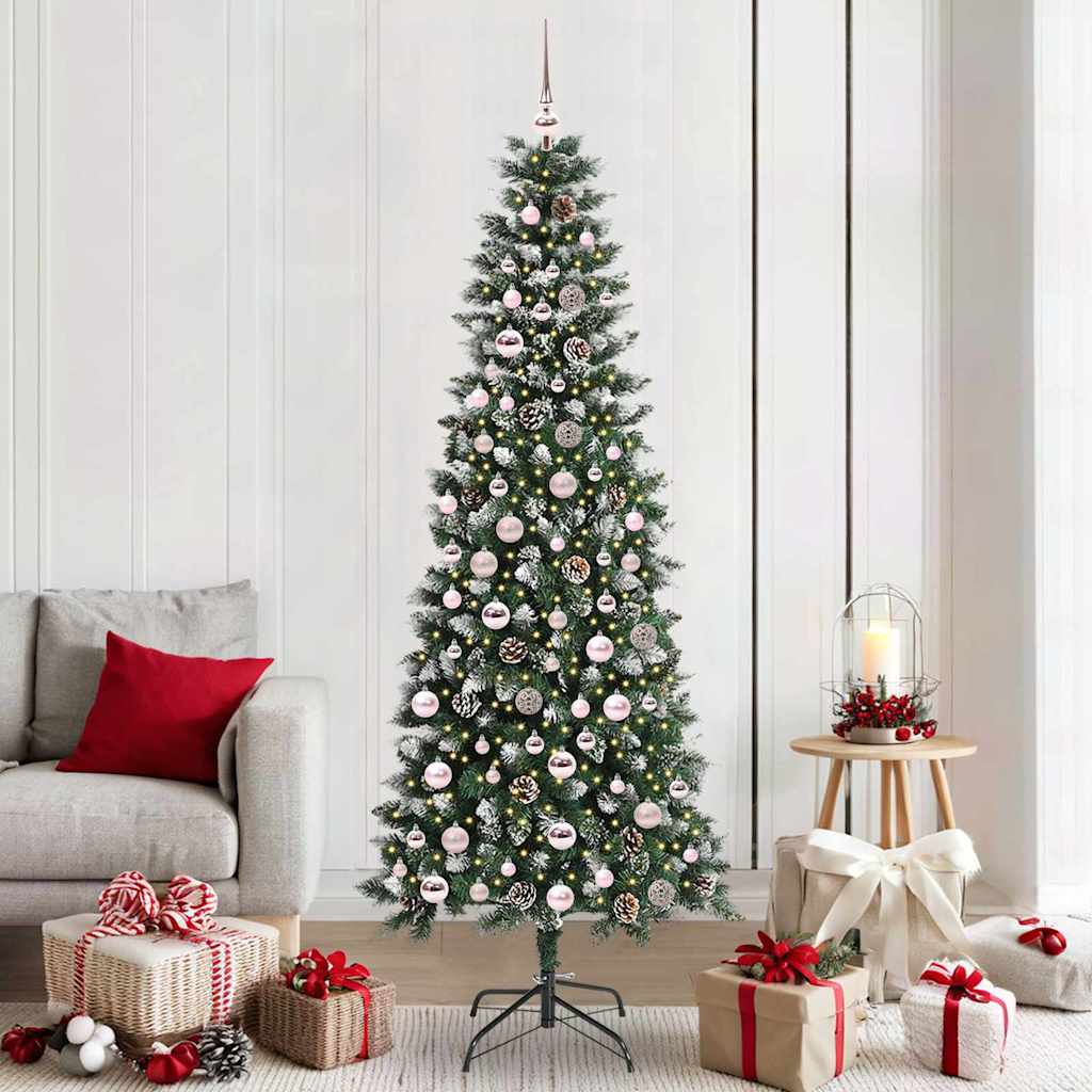Artificial Christmas Tree with 300 LEDs Green 86 x 86 x 210 cm