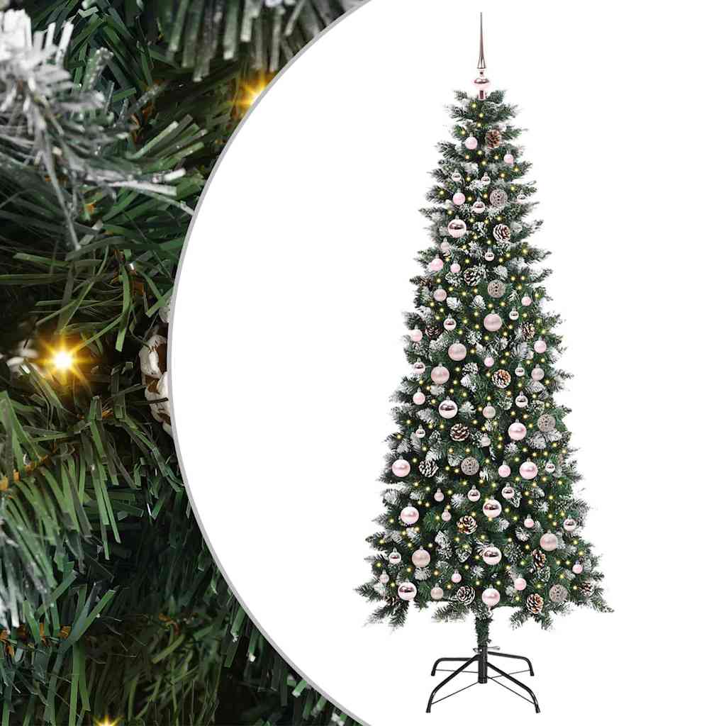 Artificial Christmas Tree with 300 LEDs Green 86 x 86 x 210 cm