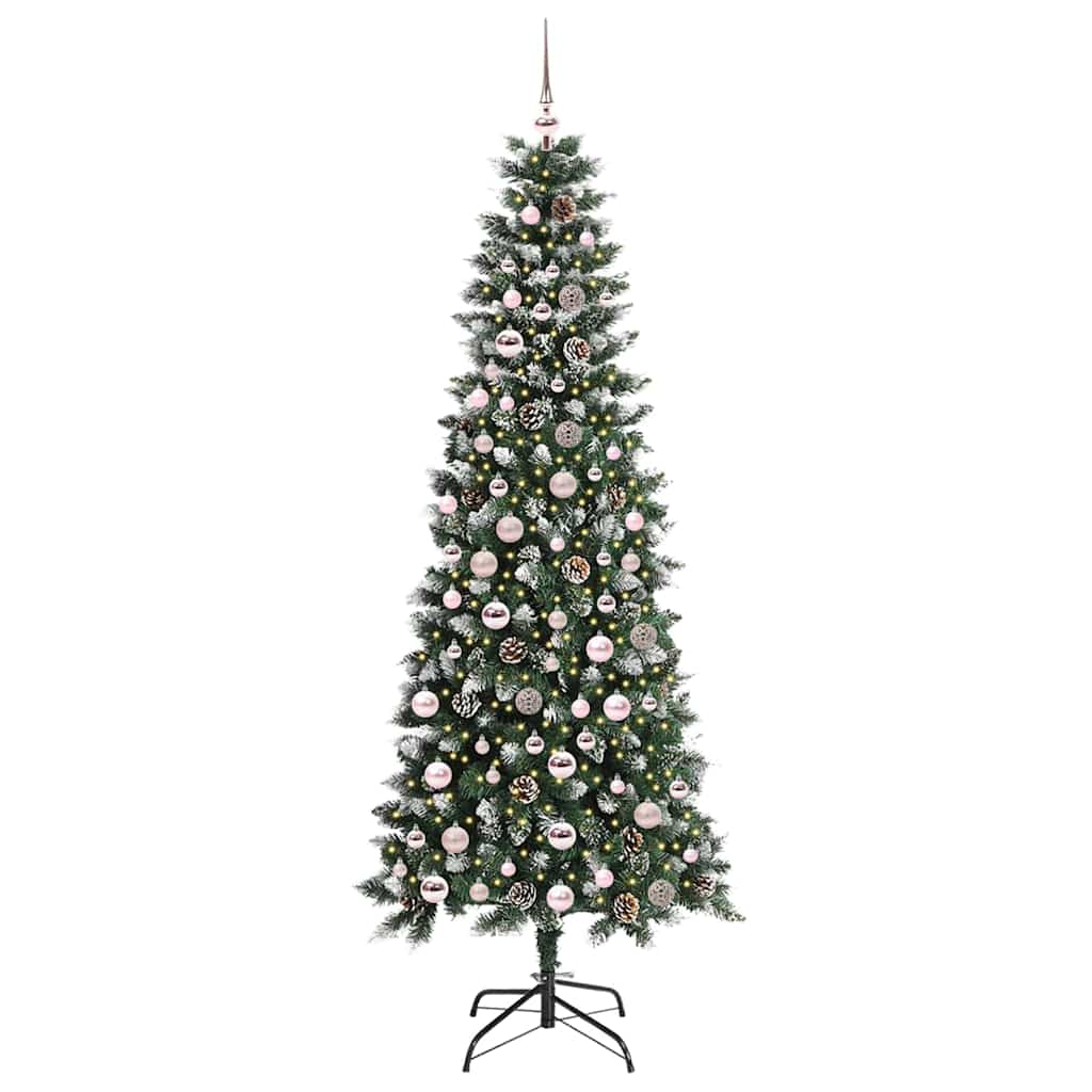 Artificial Christmas Tree with 300 LEDs Green 86 x 86 x 210 cm