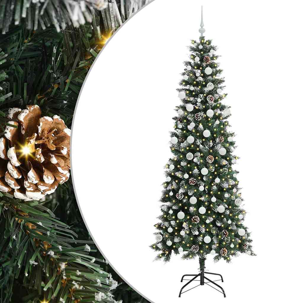Artificial Christmas Tree with 300 LEDs Green 86 x 86 x 210 cm