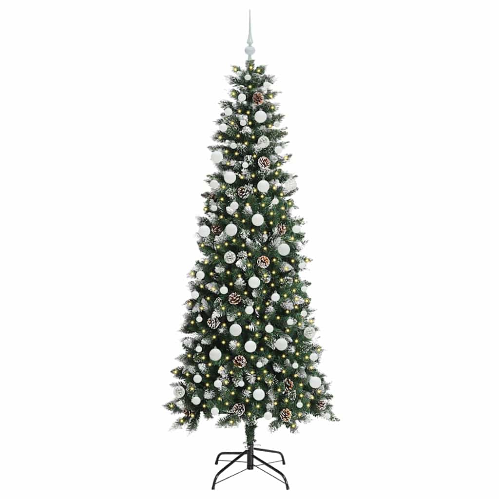 Artificial Christmas Tree with 300 LEDs Green 86 x 86 x 210 cm
