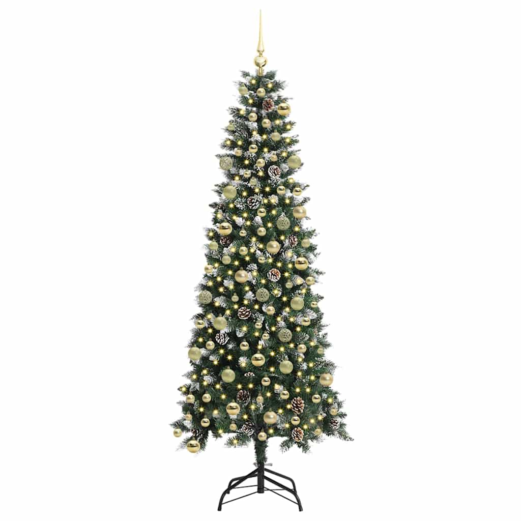 Artificial Christmas Tree with 300 LEDs Green 86 x 86 x 210 cm
