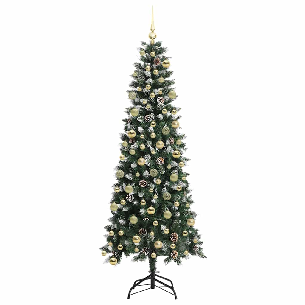 Artificial Christmas Tree with 300 LEDs Green 86 x 86 x 210 cm