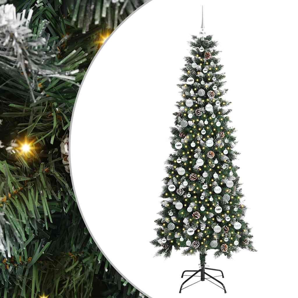 Artificial Christmas Tree with 300 LEDs Green 86 x 86 x 210 cm