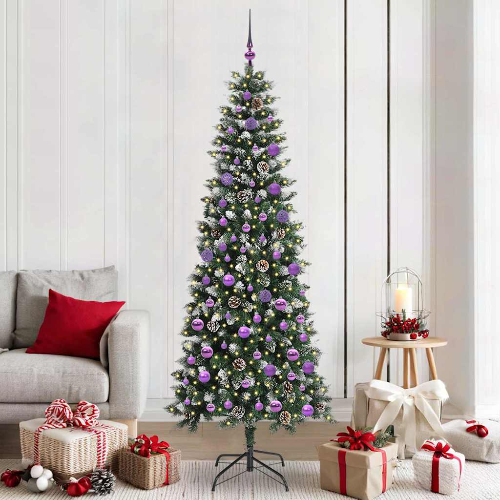 Artificial Christmas Tree with 300 LEDs Green 86 x 86 x 210 cm