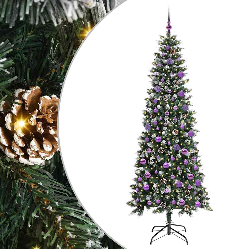 Artificial Christmas Tree with 300 LEDs Green 86 x 86 x 210 cm