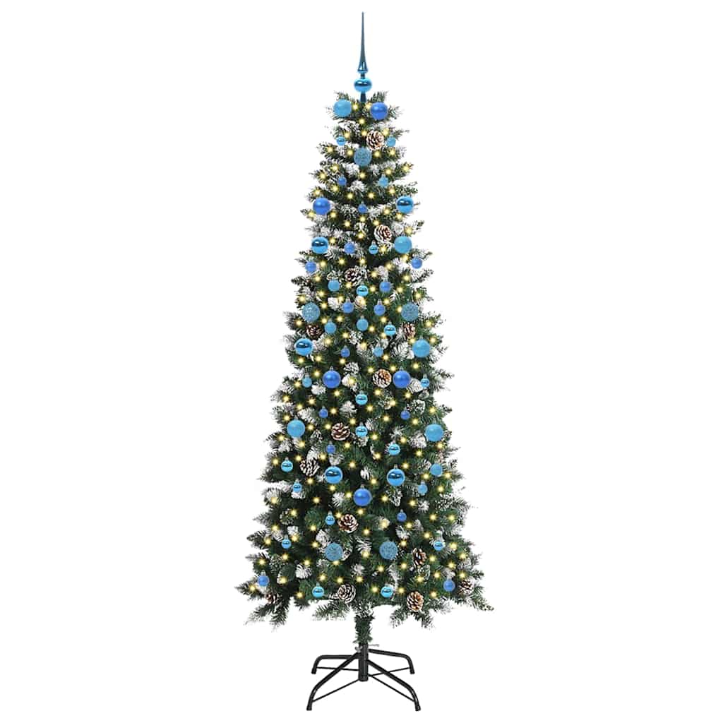 Artificial Christmas Tree with 300 LEDs Green 86 x 86 x 210 cm