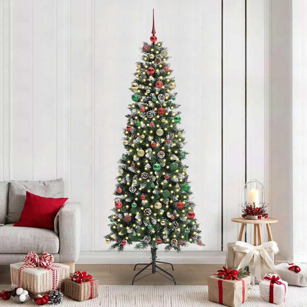 Artificial Christmas Tree with 300 LEDs Green 86 x 86 x 210 cm