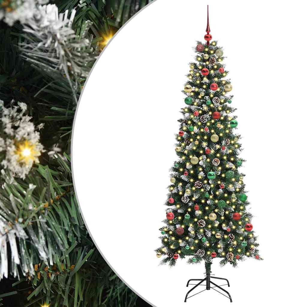 Artificial Christmas Tree with 300 LEDs Green 86 x 86 x 210 cm