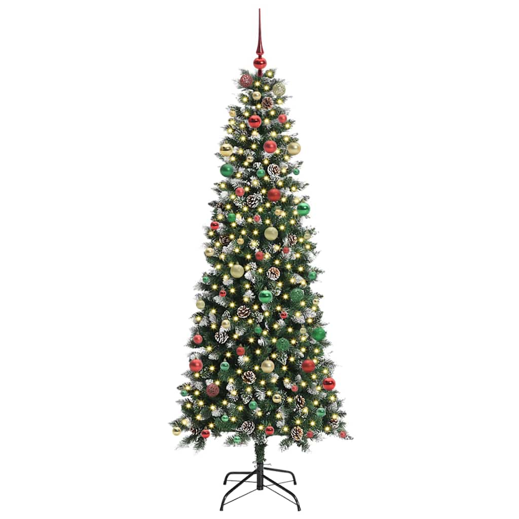 Artificial Christmas Tree with 300 LEDs Green 86 x 86 x 210 cm
