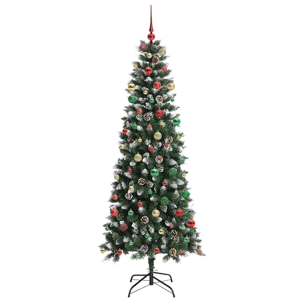 Artificial Christmas Tree with 300 LEDs Green 86 x 86 x 210 cm