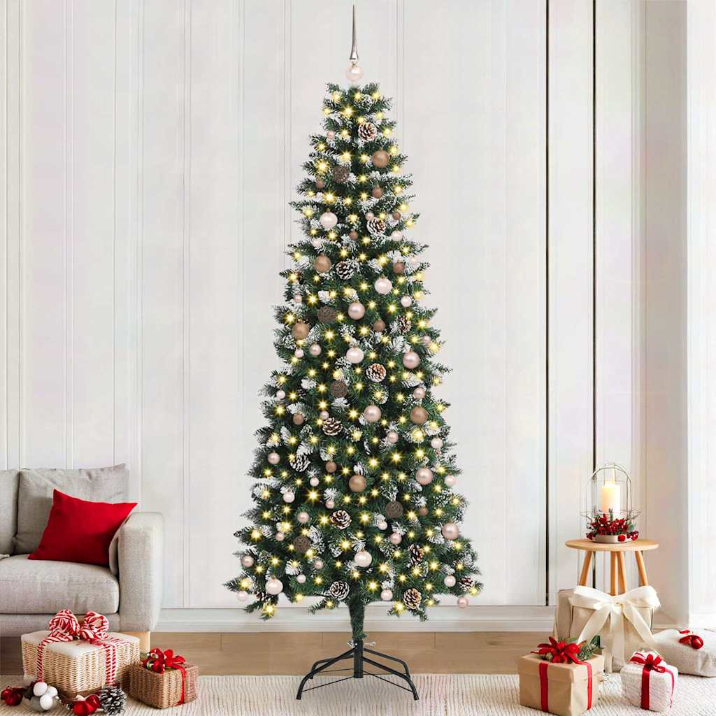 Artificial Christmas Tree with 300 LEDs Green 96 x 96 x 240 cm