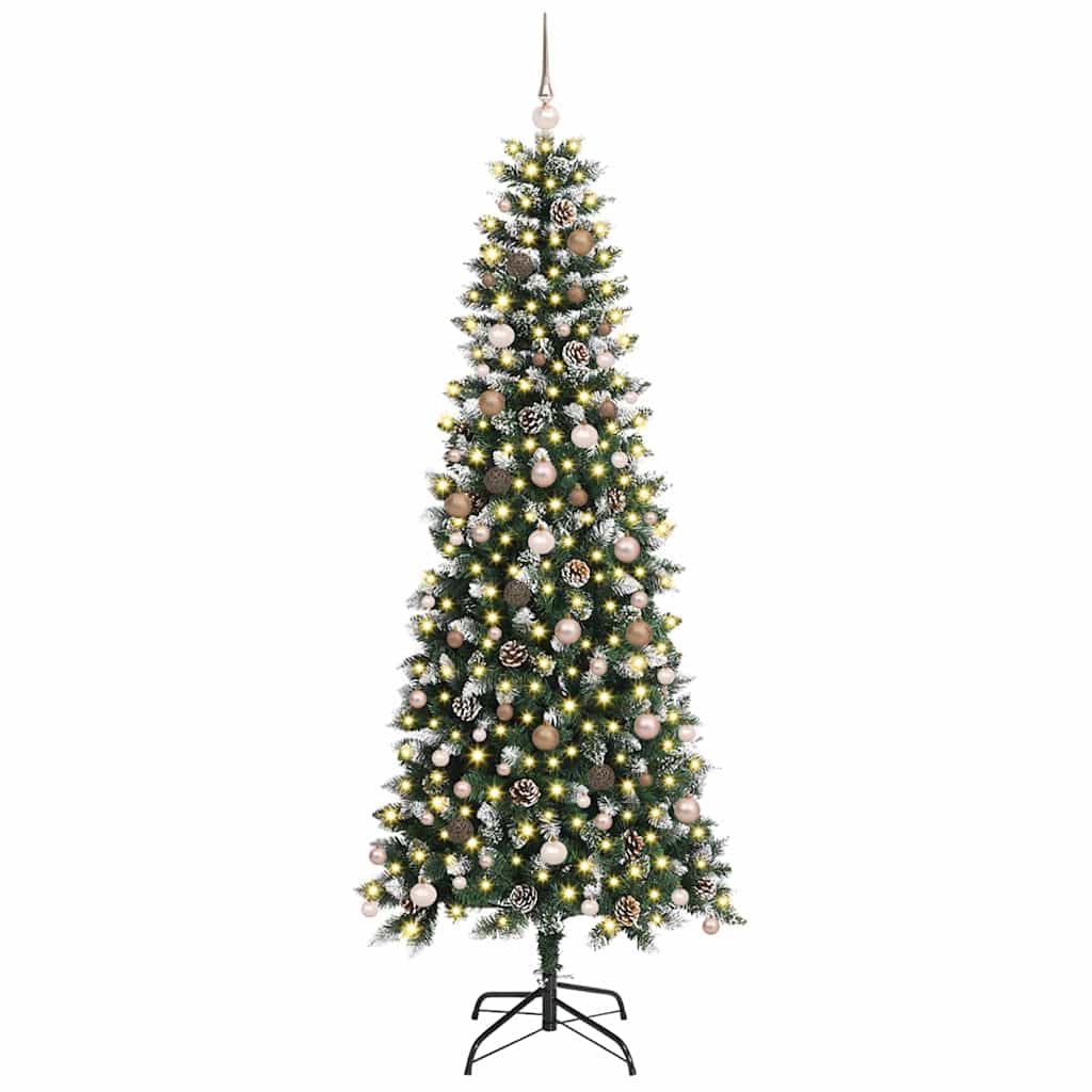 Artificial Christmas Tree with 300 LEDs Green 96 x 96 x 240 cm