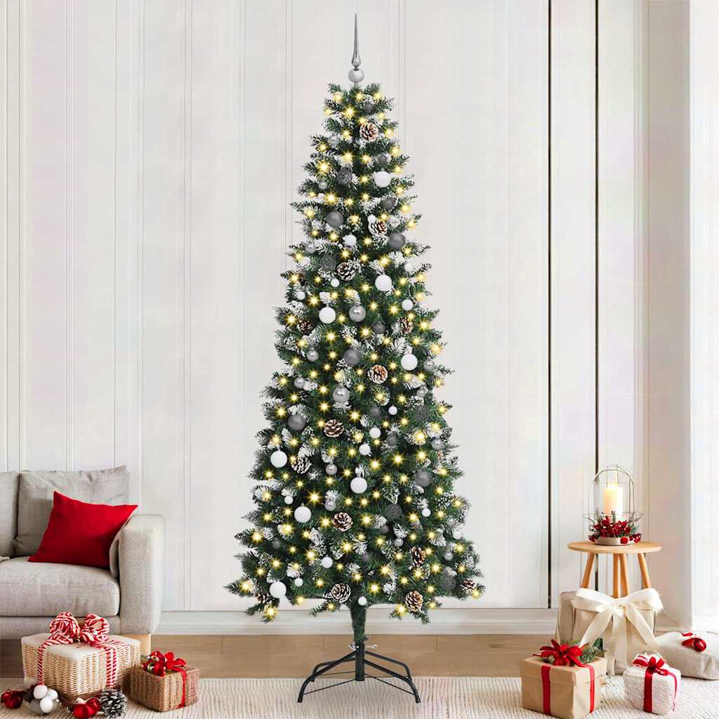 Artificial Christmas Tree with 300 LEDs Green 96 x 96 x 240 cm