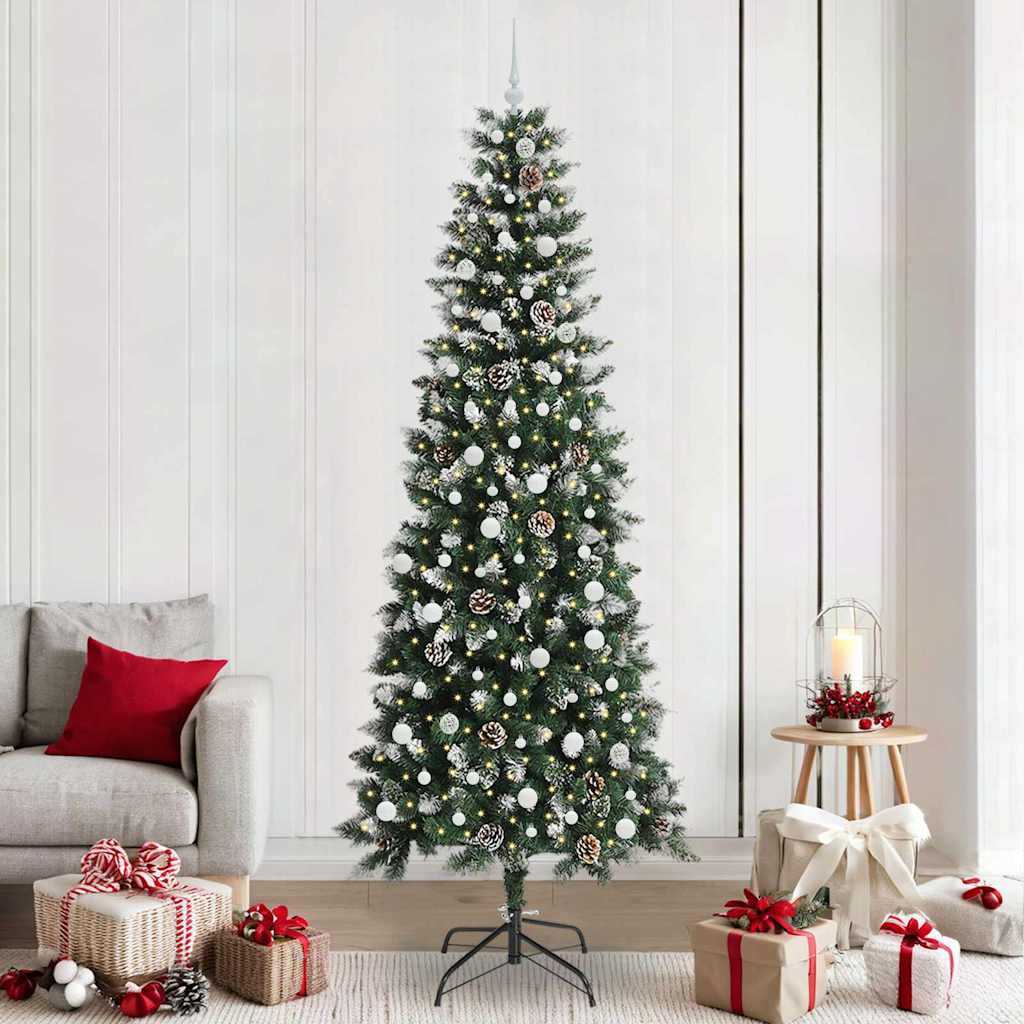 Artificial Christmas Tree with 300 LEDs Green 96 x 96 x 240 cm