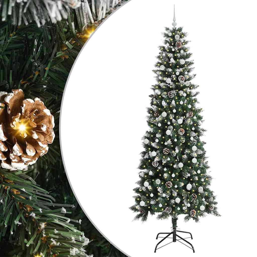 Artificial Christmas Tree with 300 LEDs Green 96 x 96 x 240 cm