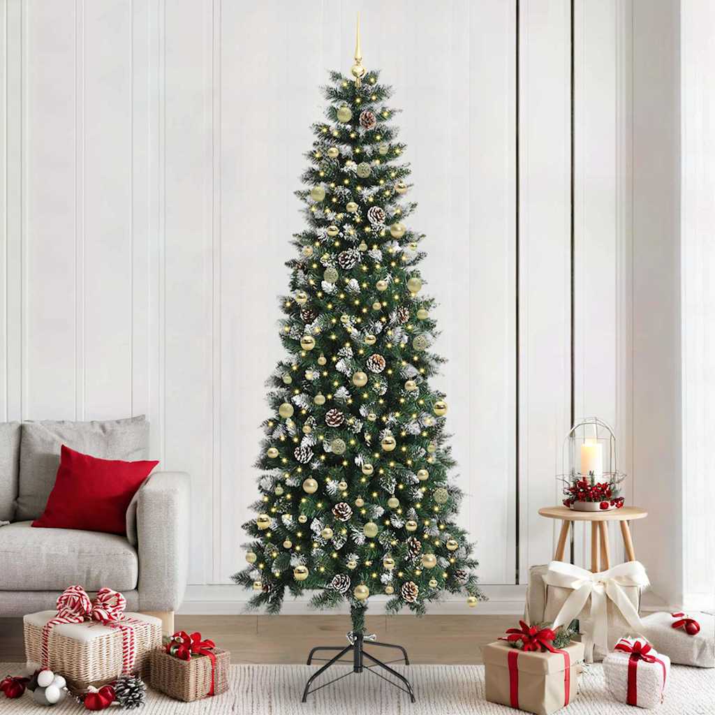 Artificial Christmas Tree with 300 LEDs Green 96 x 96 x 240 cm