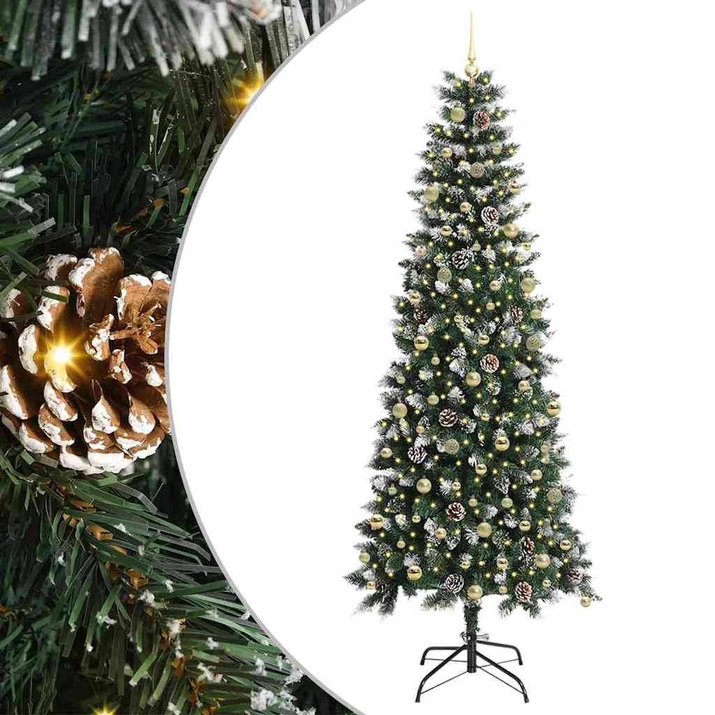 Artificial Christmas Tree with 300 LEDs Green 96 x 96 x 240 cm