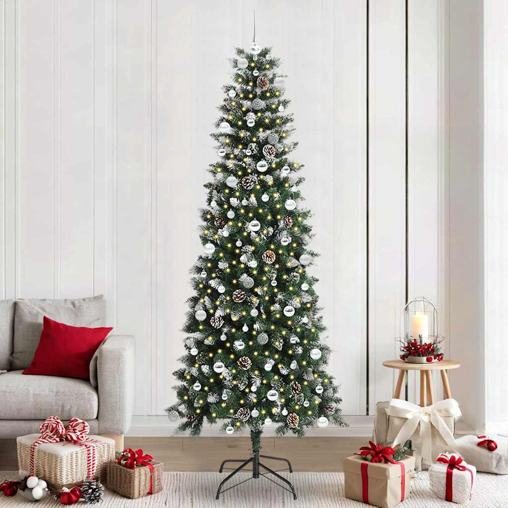 Artificial Christmas Tree with 300 LEDs Green 96 x 96 x 240 cm