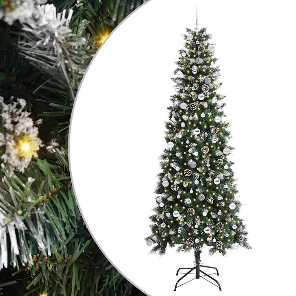 Artificial Christmas Tree with 300 LEDs Green 96 x 96 x 240 cm