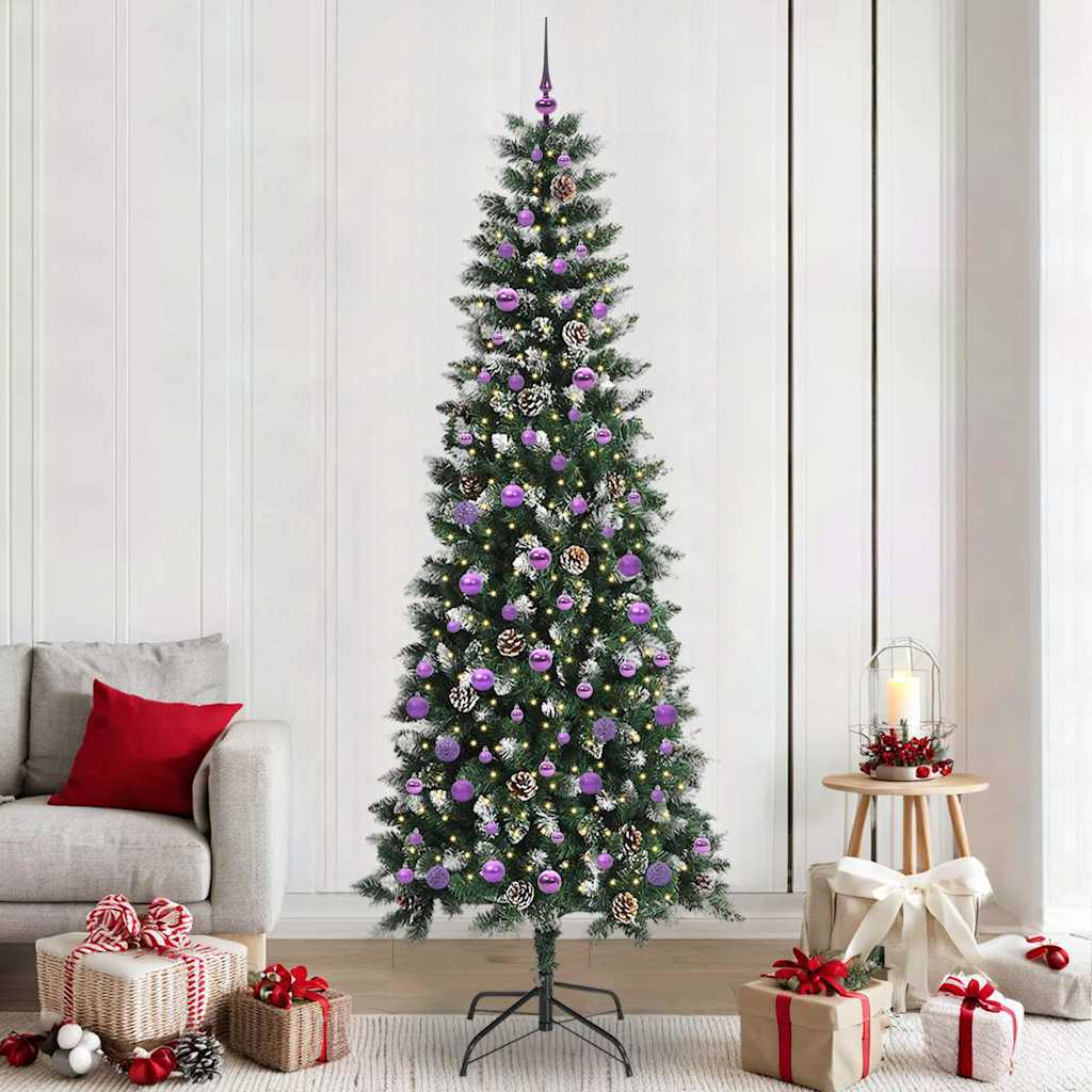 Artificial Christmas Tree with 300 LEDs Green 96 x 96 x 240 cm