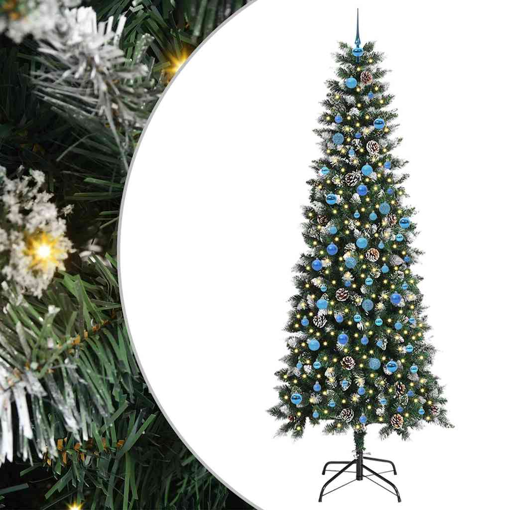 Artificial Christmas Tree with 300 LEDs Green 96 x 96 x 240 cm