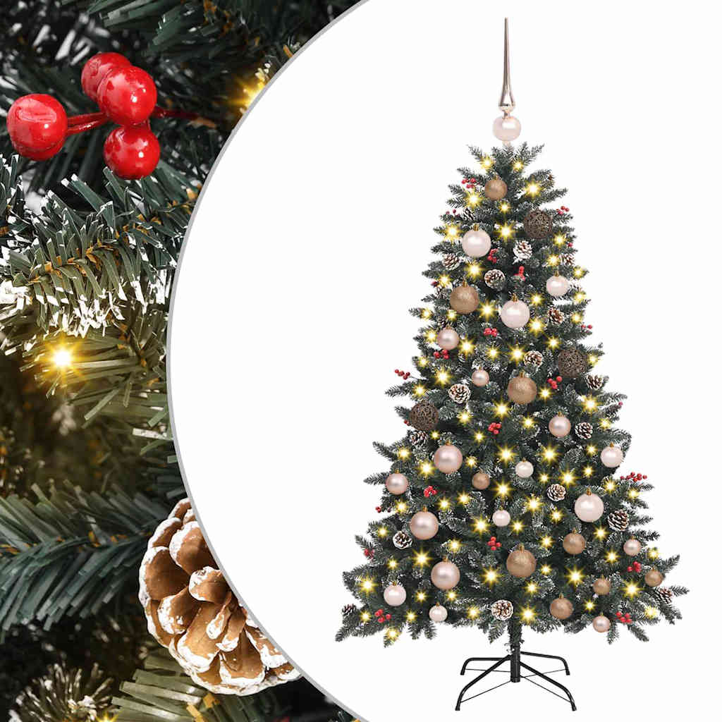 Artificial Christmas Tree with 150 LEDs Green 68 x 68 x 120 cm