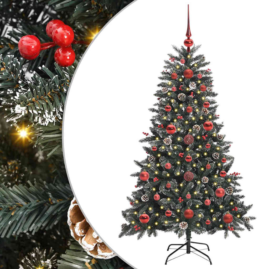 Artificial Christmas Tree with 150 LEDs Green 68 x 68 x 120 cm
