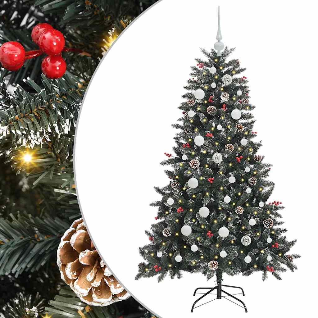 Artificial Christmas Tree with 150 LEDs Green 68 x 68 x 120 cm