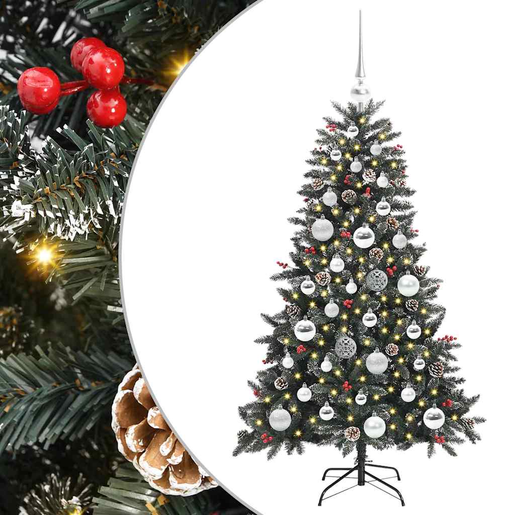 Artificial Christmas Tree with 150 LEDs Green 68 x 68 x 120 cm