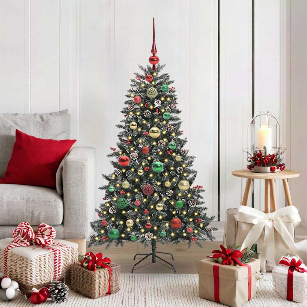 Artificial Christmas Tree with 150 LEDs Green 68 x 68 x 120 cm
