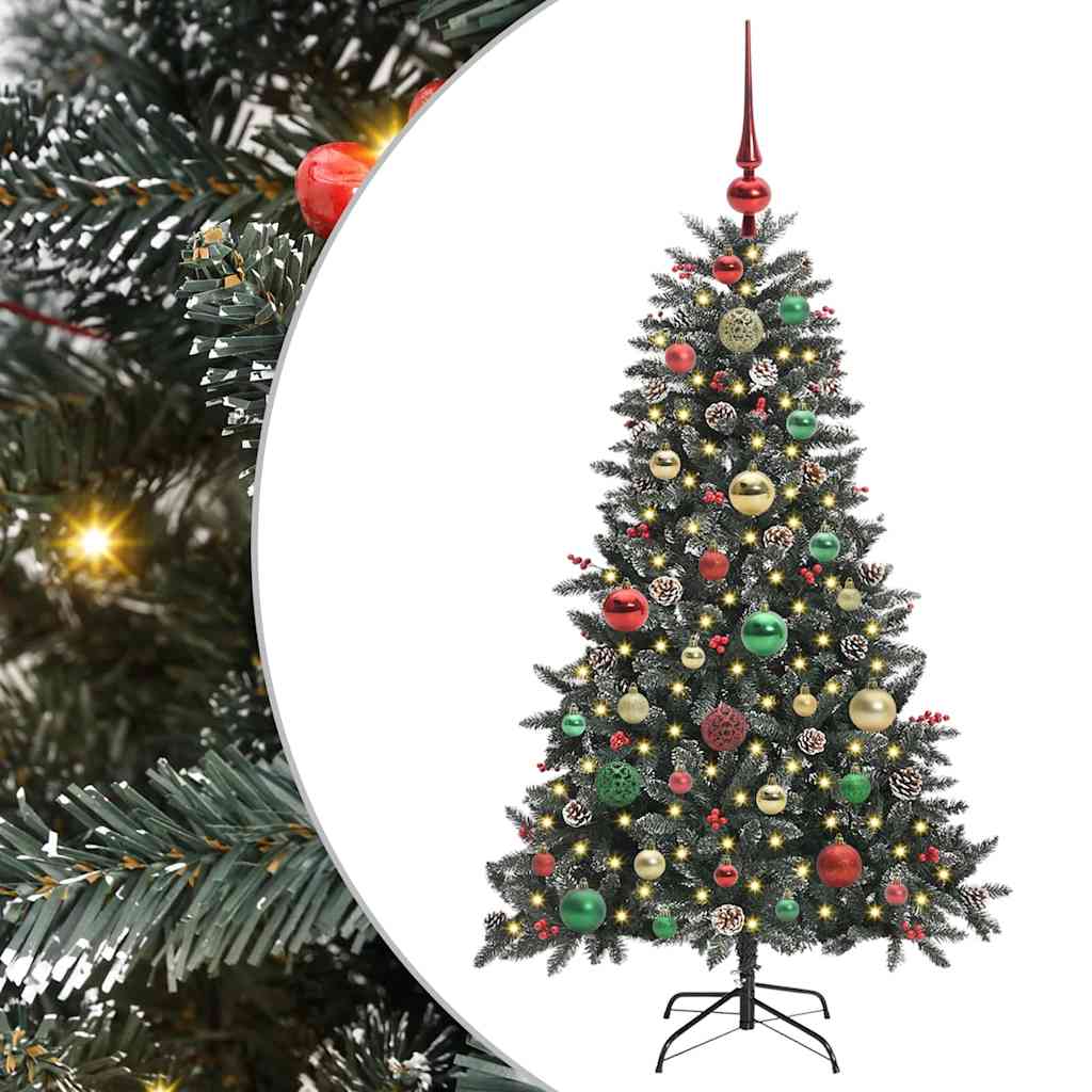 Artificial Christmas Tree with 150 LEDs Green 68 x 68 x 120 cm