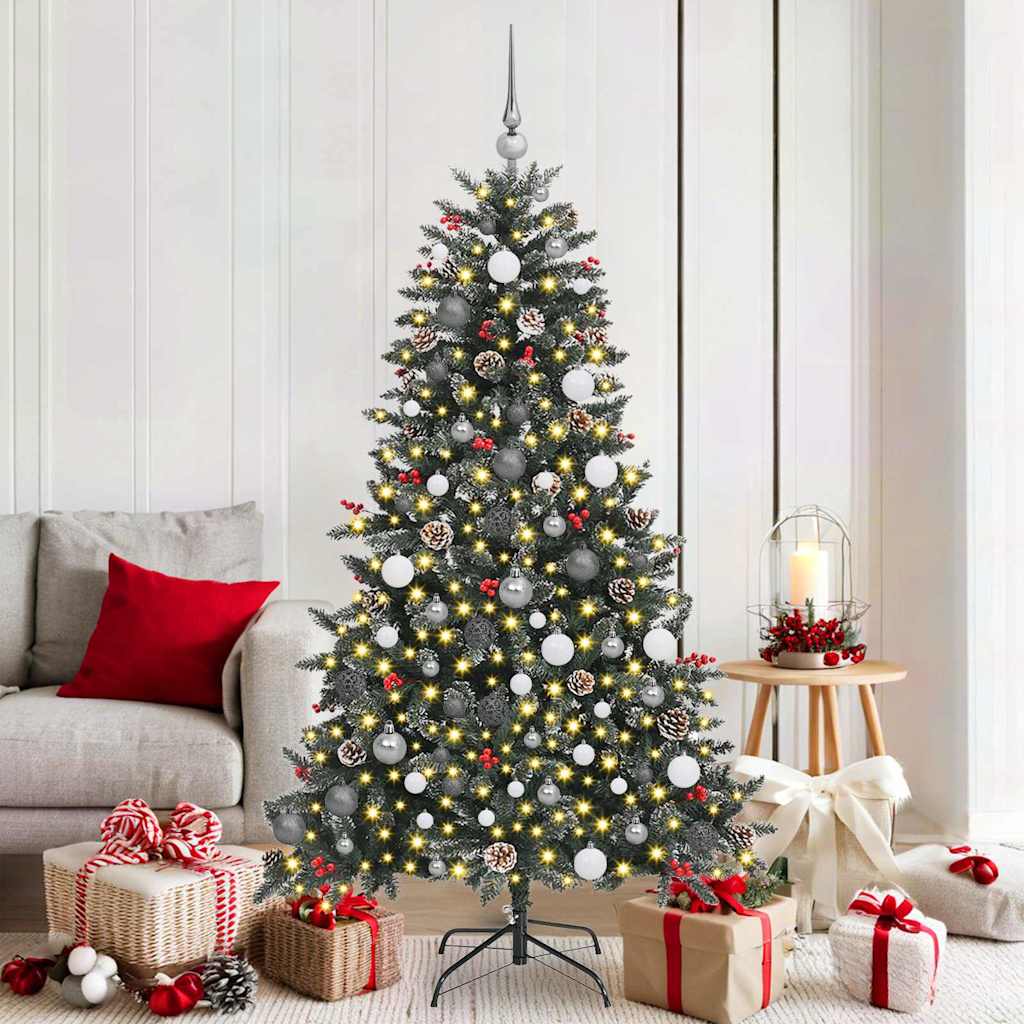 Artificial Christmas Tree with 300 LEDs Green 99 x 99 x 180 cm