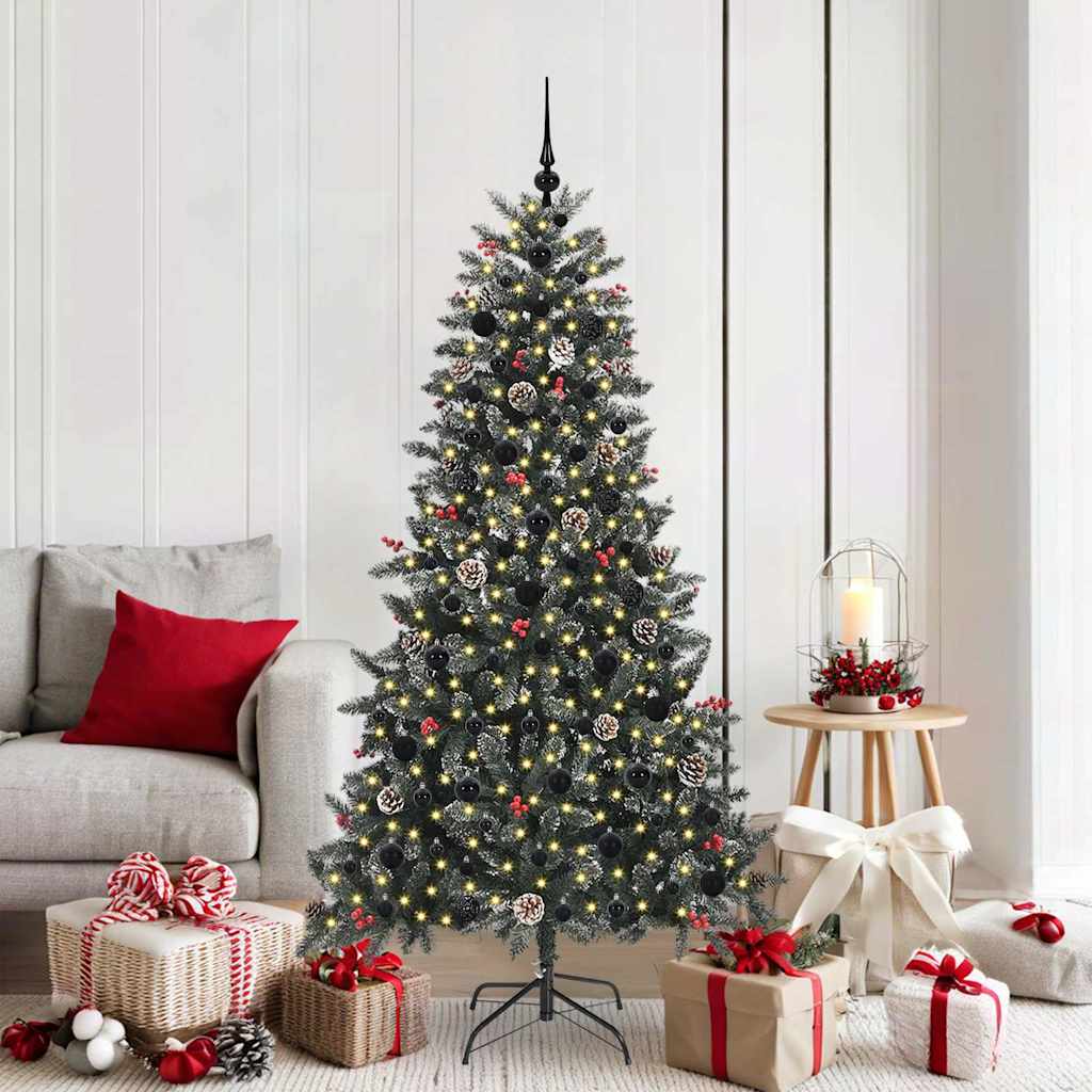 Artificial Christmas Tree with 300 LEDs Green 99 x 99 x 180 cm