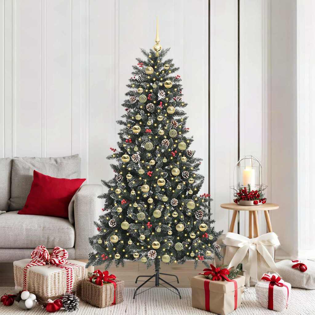 Artificial Christmas Tree with 300 LEDs Green 99 x 99 x 180 cm