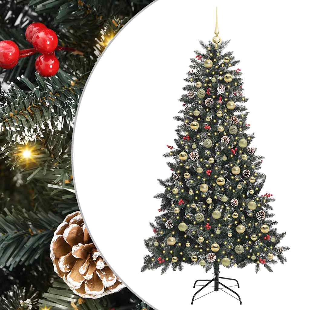Artificial Christmas Tree with 300 LEDs Green 99 x 99 x 180 cm