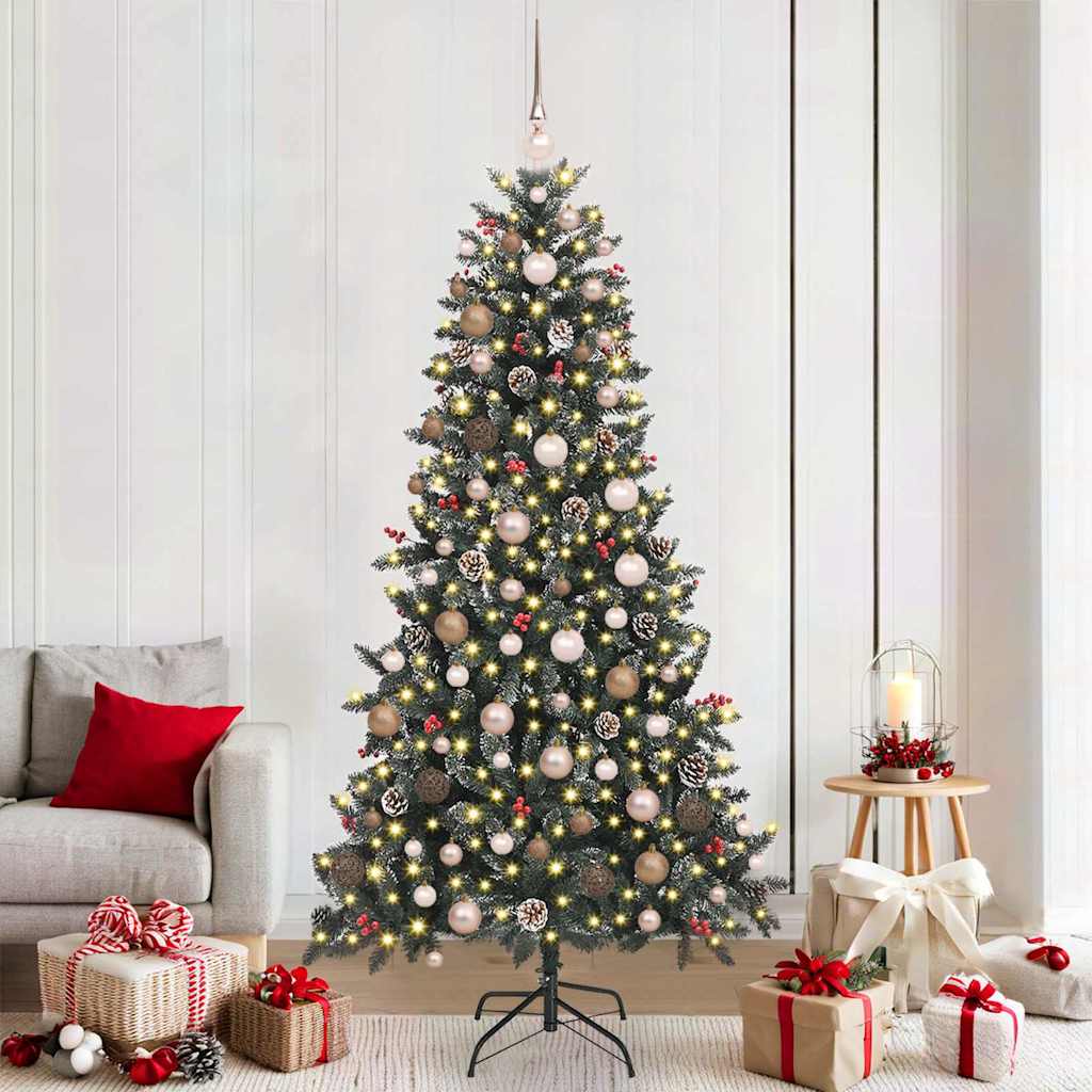 Artificial Christmas Tree with Stand Green 114 x 114 x 210 cm