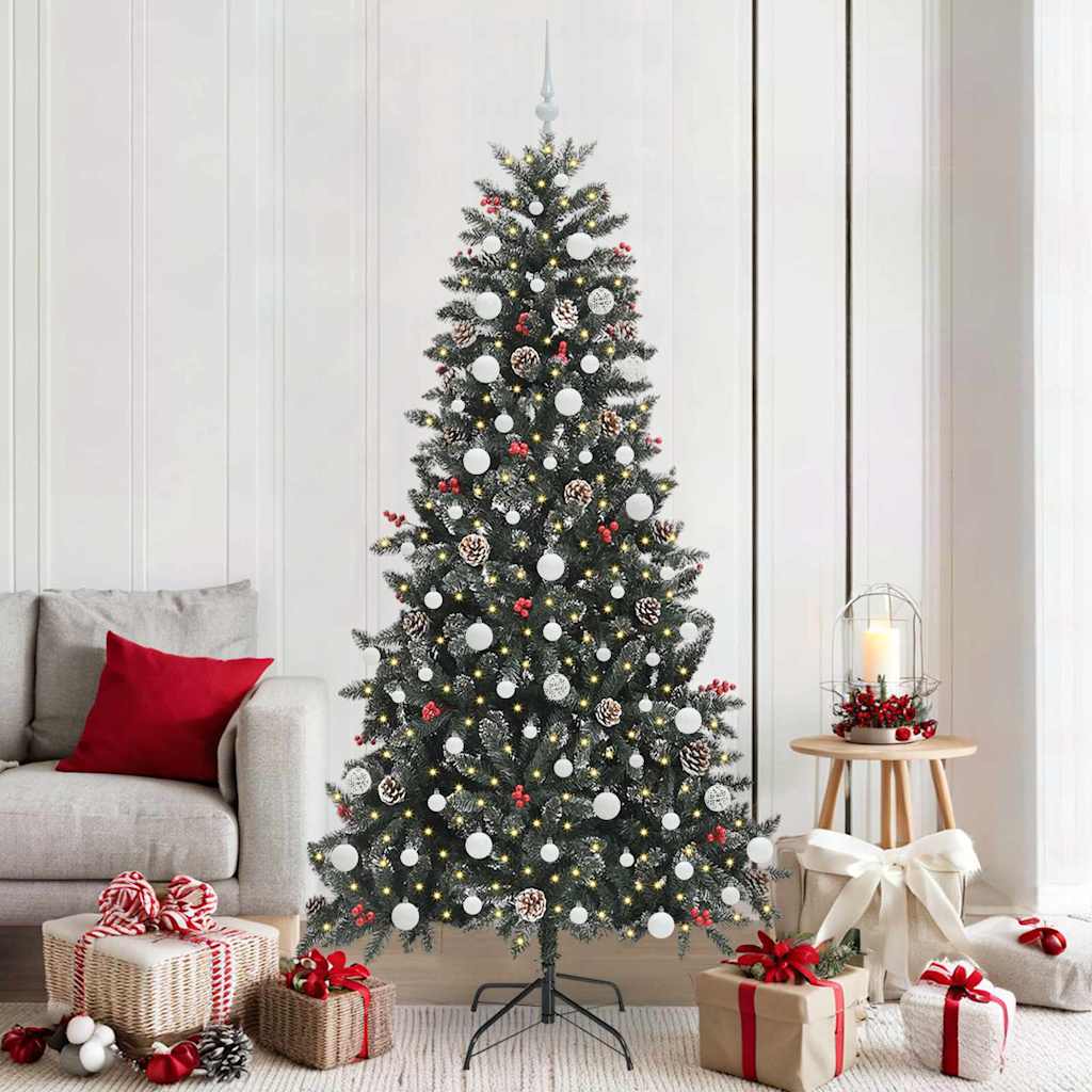 Artificial Christmas Tree with Stand Green 114 x 114 x 210 cm