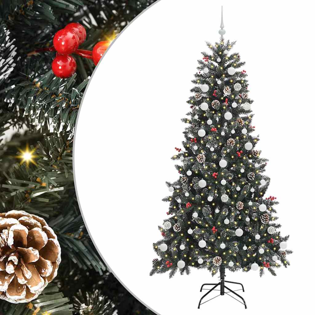 Artificial Christmas Tree with Stand Green 114 x 114 x 210 cm