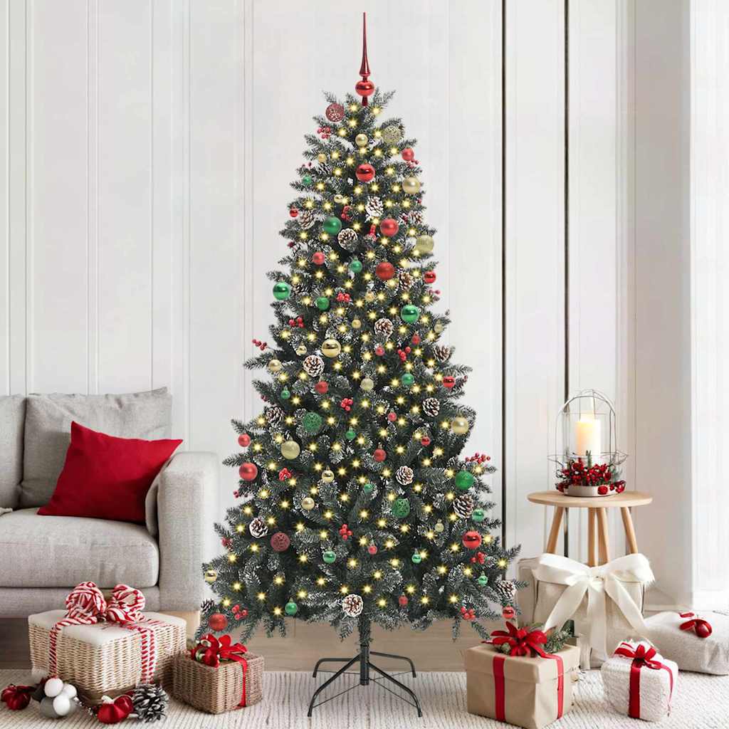 Artificial Christmas Tree with Stand Green 114 x 114 x 210 cm