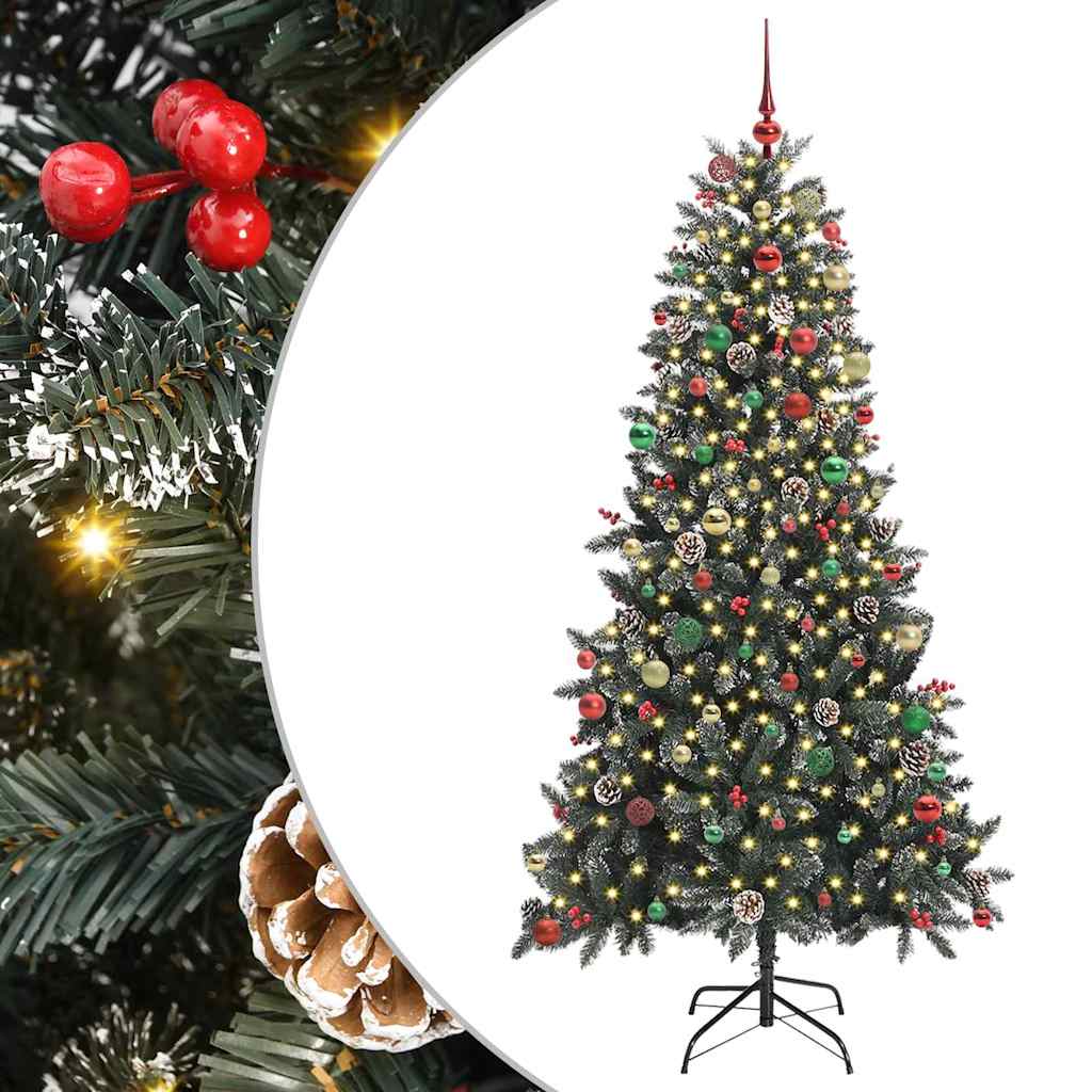Artificial Christmas Tree with Stand Green 114 x 114 x 210 cm